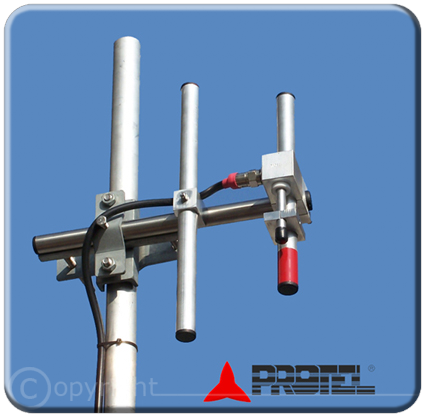 antena direccional Yagi 2 elementos 300-600MHz - Protel Antena Kit